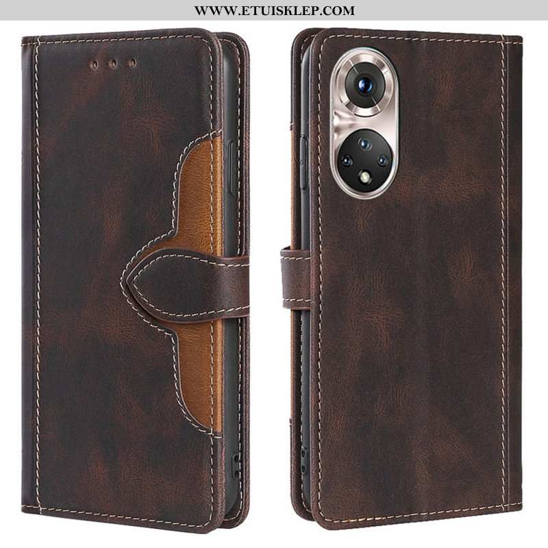 Etui Folio do Honor 50 Pro Pro Faux Leather Dwukolorowy Stylowy